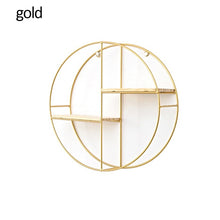 Load image into Gallery viewer, Nordic Iron Hexagonal Grid Wall Shelf Decorative Storage Rack Holder