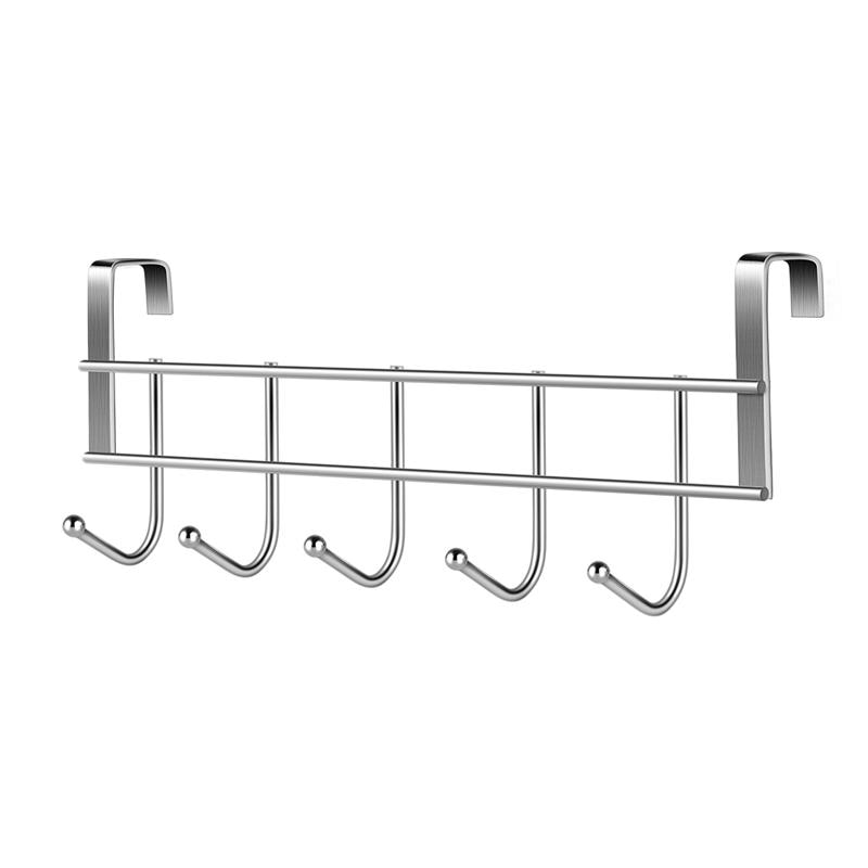 1PC Door Hooks Multi-function Nail-free Stainless Steel Clothes Hooks Hanger