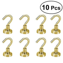 Load image into Gallery viewer, OUNONA 10 Pcs Magnetic Hooks Power Hook Magnet Holder