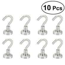 Load image into Gallery viewer, OUNONA 10 Pcs Magnetic Hooks Power Hook Magnet Holder